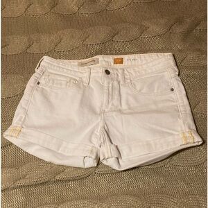 ANTHROPOLOGIE Pilcro and the Letterpress White Shorts Sz 28